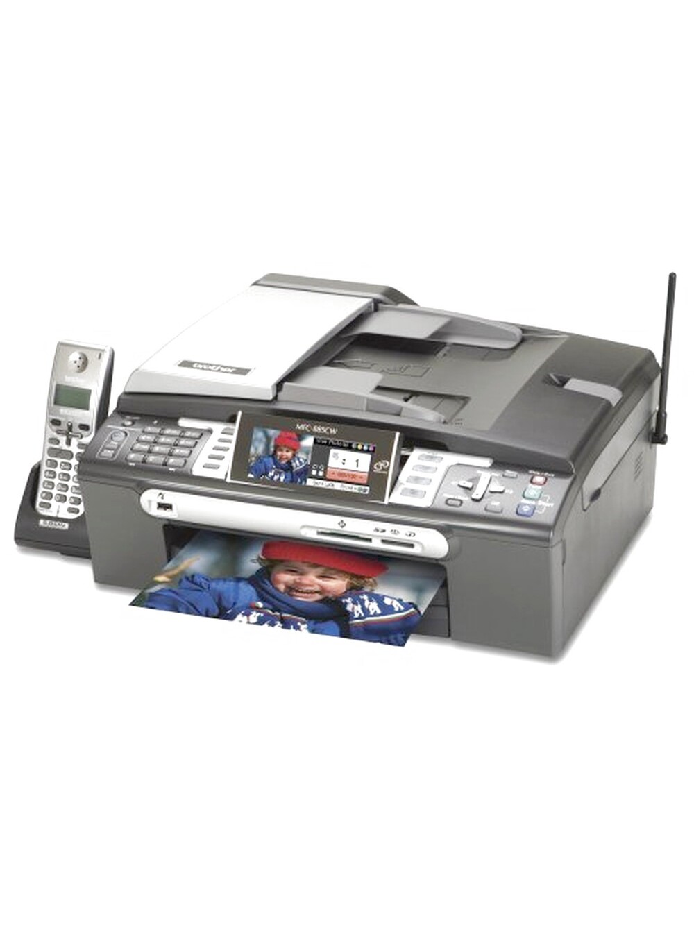 Brother MFC-885CW Photo Color All-in-One with Wireless Networking and 5.8 GHz...